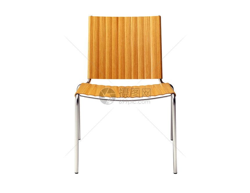 用白金属管和蓝布制成的孤立椅棉布织物椅子公司座位凳子家具金属图片