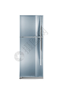 双门冰箱双门冷冻柜的剪切路径白色小路剪裁冰箱厨房背景