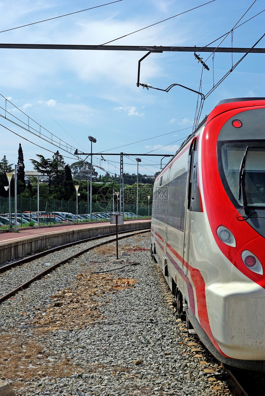 火车在站上 西班牙 欧洲图片