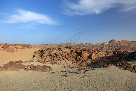 贝德里夫埃尔提德火山的沙漠景观 特纳里夫岛 加那利背景