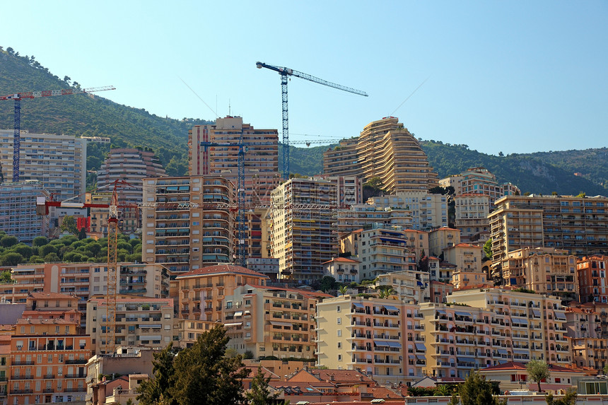 在摩纳哥 欧洲建造常住摩天大楼图片