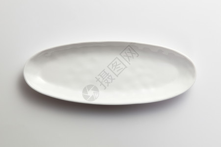 空板商品盘子晚餐餐具椭圆形设计师白色形状背景图片