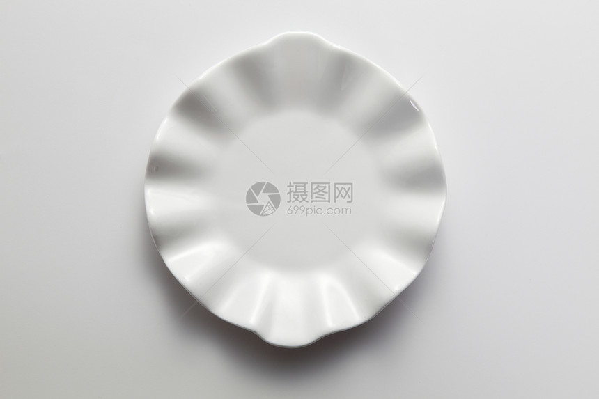 空板餐具商品设计师晚餐形状海浪白色盘子图片
