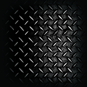 Grunge黑钻石板金属钣金韧性钻石板铁盘子踏板工业力量背景图片