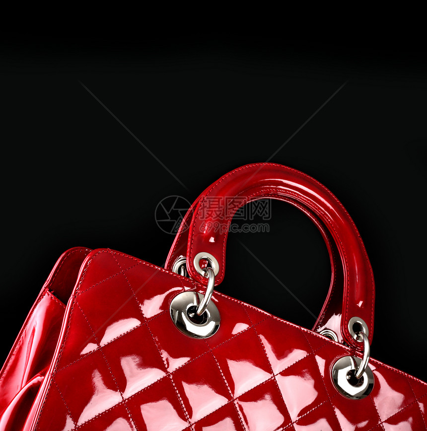 妇女手提包 时装照片购物奢华红色图片