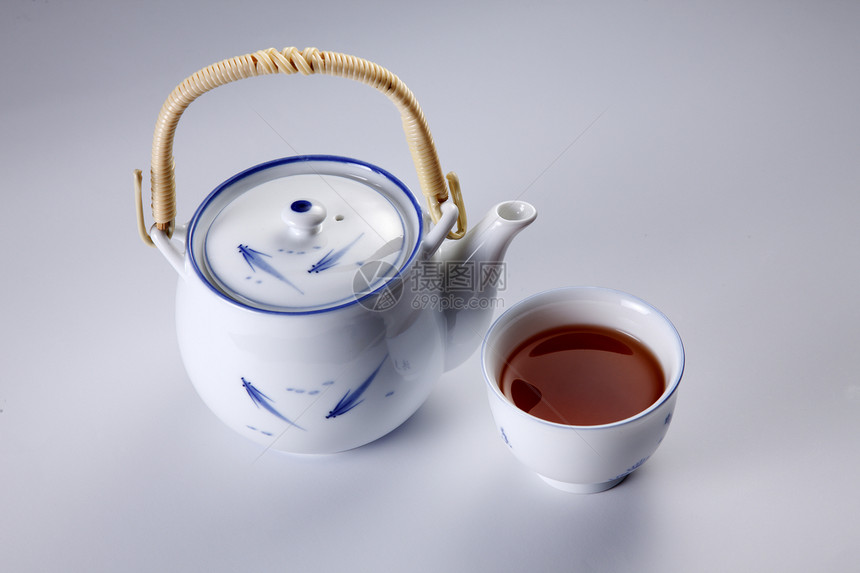 东方茶壶陶瓷陶器传统文化艺术制品阴影杯子工艺食物图片