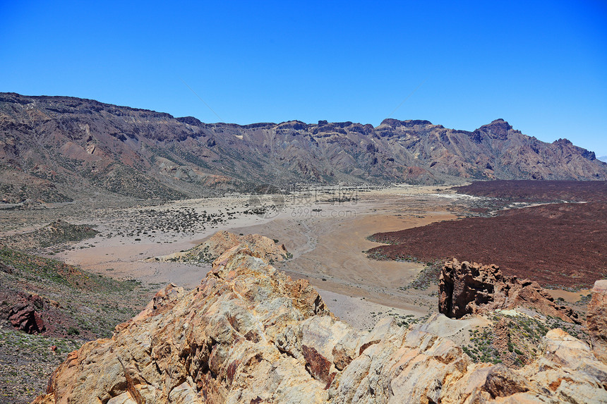 火星沙漠景观 国家公园El Teide Tenerife Cana图片