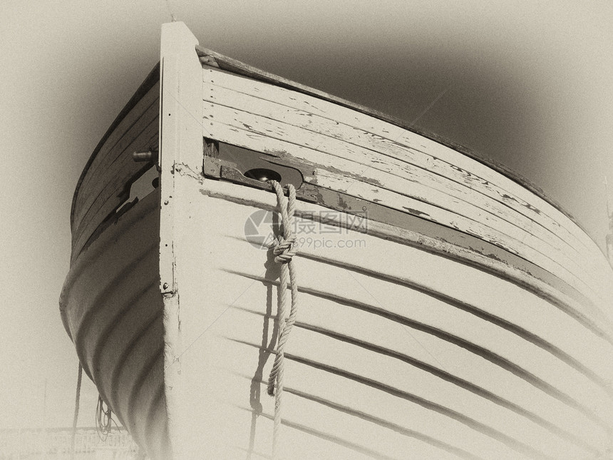 牵木船数字艺术港口帆船天空蓝色船头船舶码头血管船体传统图片
