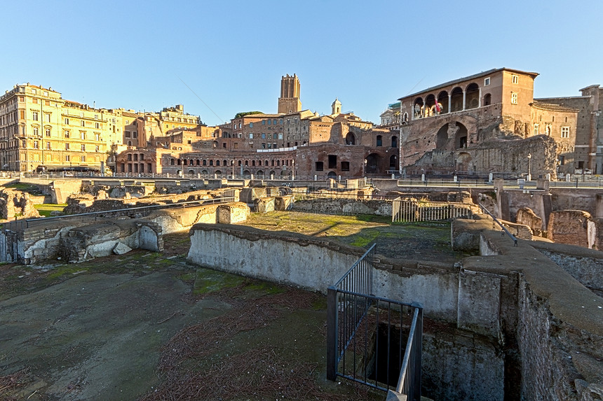 古罗马废墟广场旅游目的地石头历史建筑地方游客结构建筑学图片