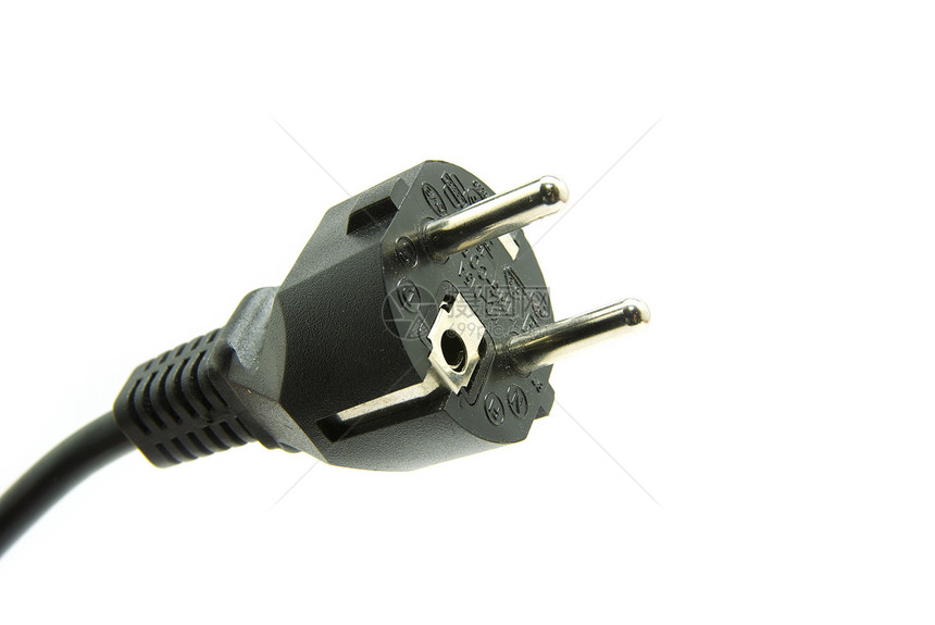 电源插件插头塑料技术家庭白色金属工业插座力量电缆图片