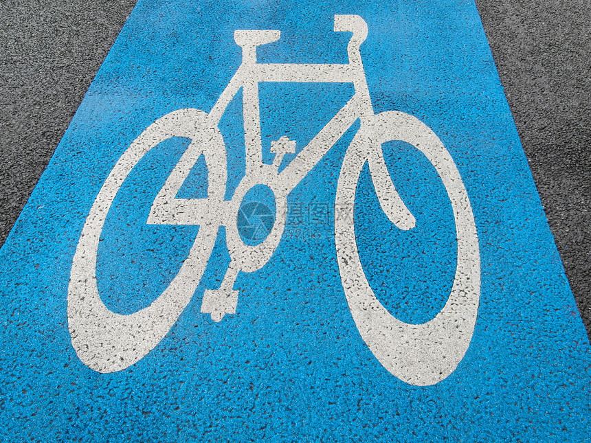 自行车车道标志交通街道运输图片
