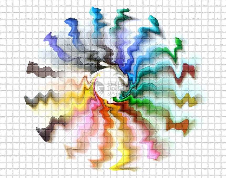 抽象插图漩涡装饰墙纸活力艺术条纹彩虹创造力波浪图片
