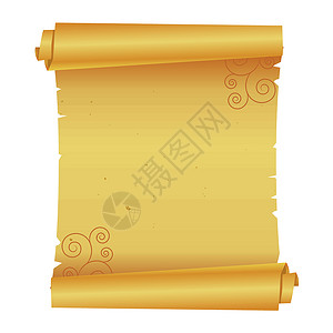 纸卷黄色赭石背景图片