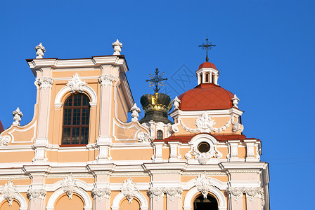 头儿立陶宛维尔纽斯圣卡西米尔教堂背景