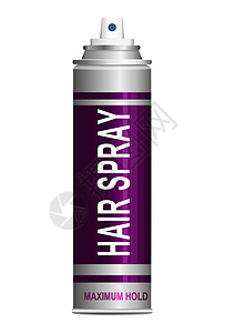 头罩白色金属沙龙臭氧合金发胶圆柱紫色造型化学品背景图片