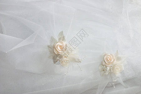 结婚礼服的装饰品背景图片