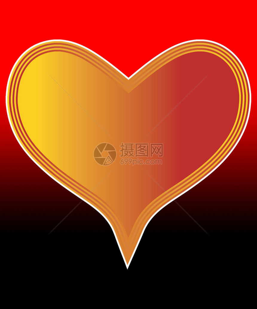 情人节心形概念情感气球热情红色情绪化图片