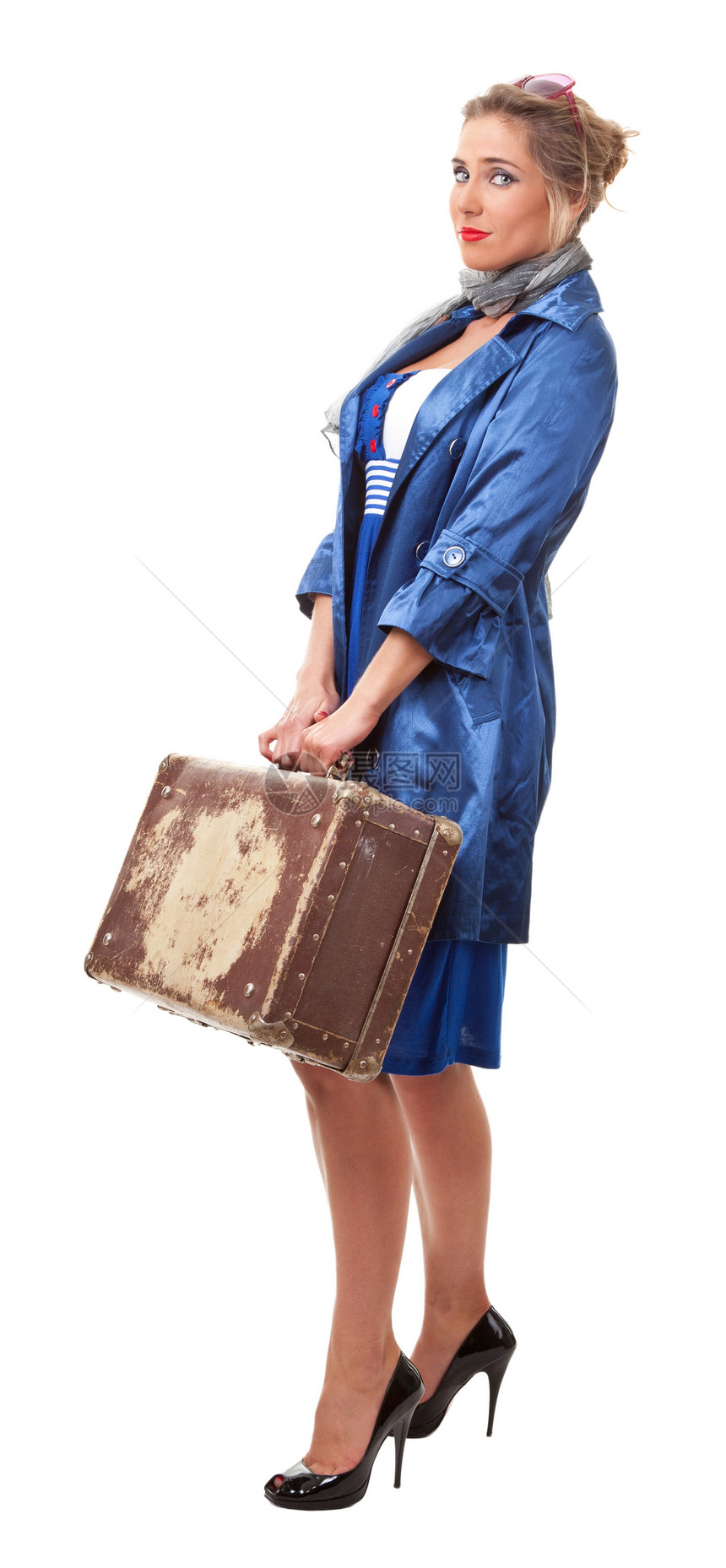 单身单身妇女旅行围巾白色衣服披肩悲伤裙子行李历史冒充重量图片