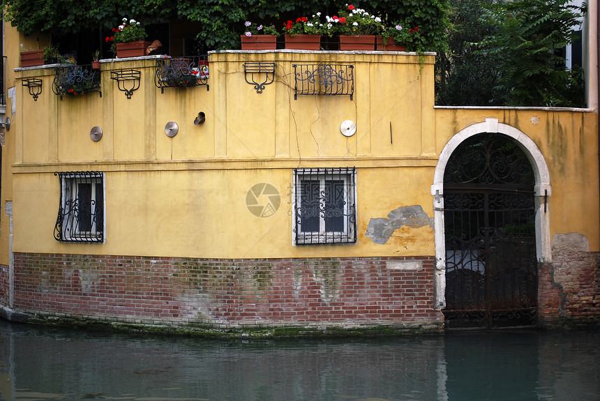 威尼斯房子历史性地标运河假期场景历史缆车建筑建筑学图片