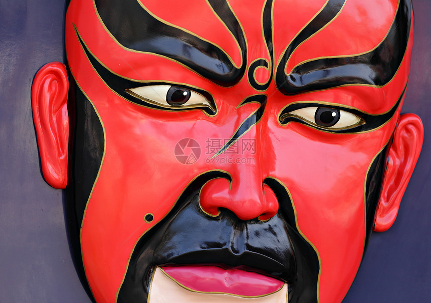 北京歌剧面具文化化妆品红色装饰品水平戏剧图片
