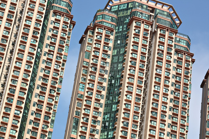 香港的公寓套房土地财产人群窗户家庭民众住房住宅高楼建筑图片