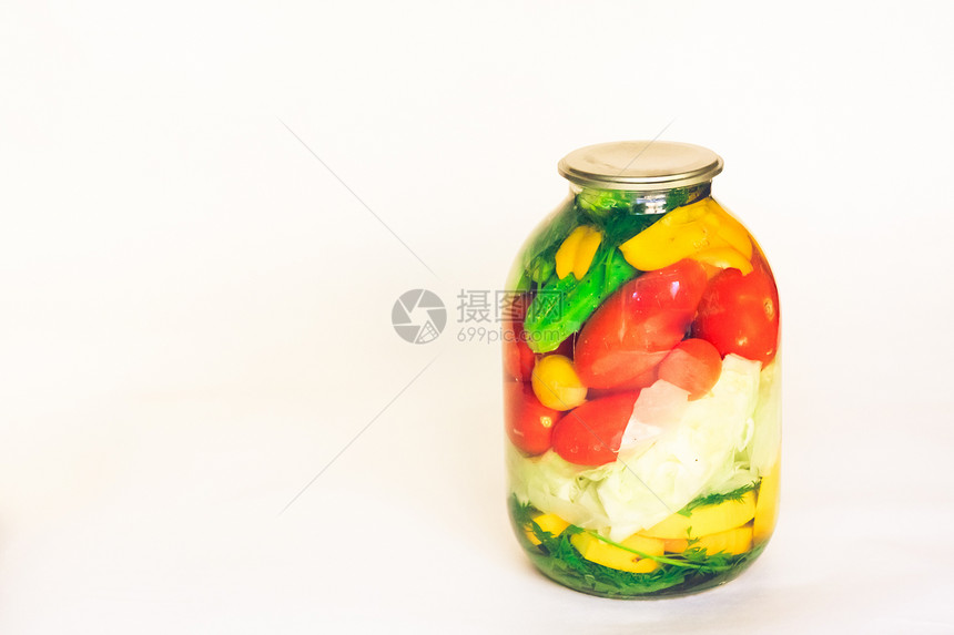 白种背景的预留蔬菜小吃熟食生产黄瓜食品盐渍陆战队员食物香料图片