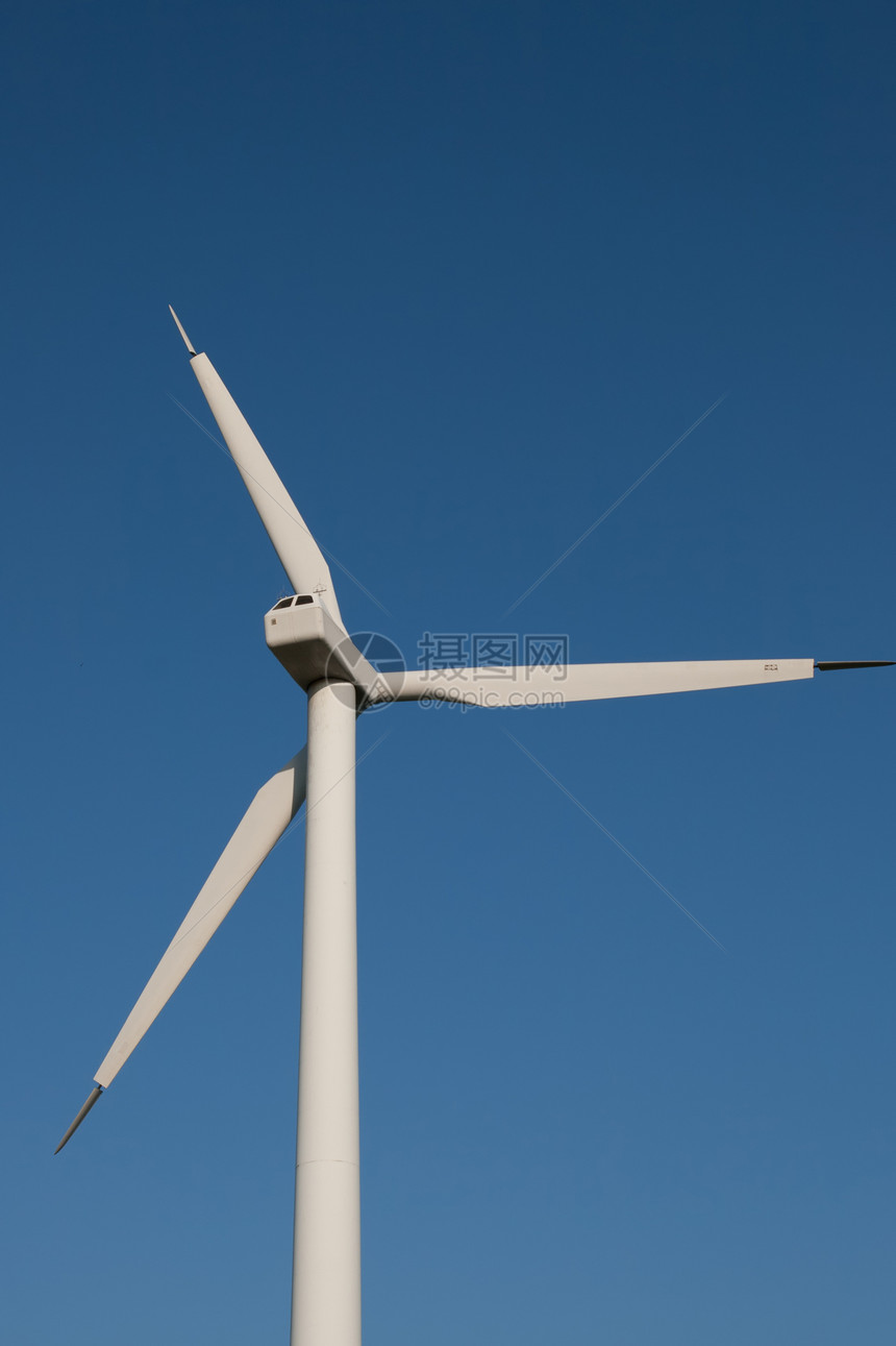 风车发电机力量涡轮机能源螺旋桨蓝色技术活力翅膀天空图片