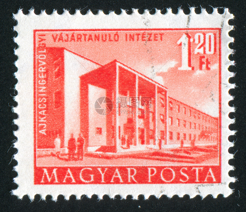 布达佩斯大楼历史性邮件信封集邮吸引力房子市中心邮票地标邮戳图片