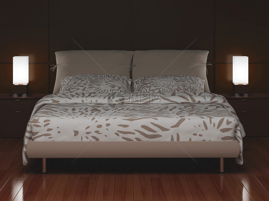 现代卧室皮肤毯子装饰沙发休息风格渲染插图地毯木地板图片
