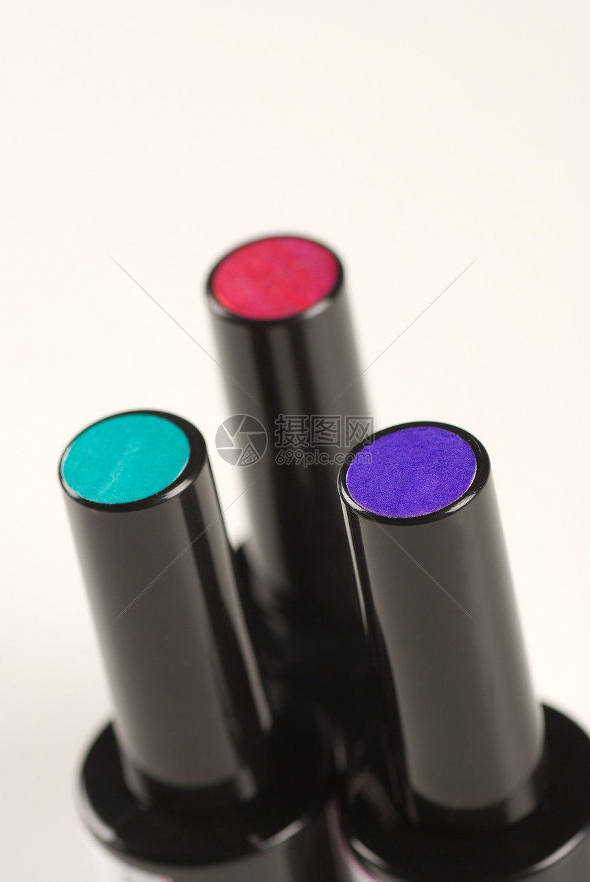 指甲油化妆品身体瓶子魅力美甲绿色护理保养指甲紫色图片
