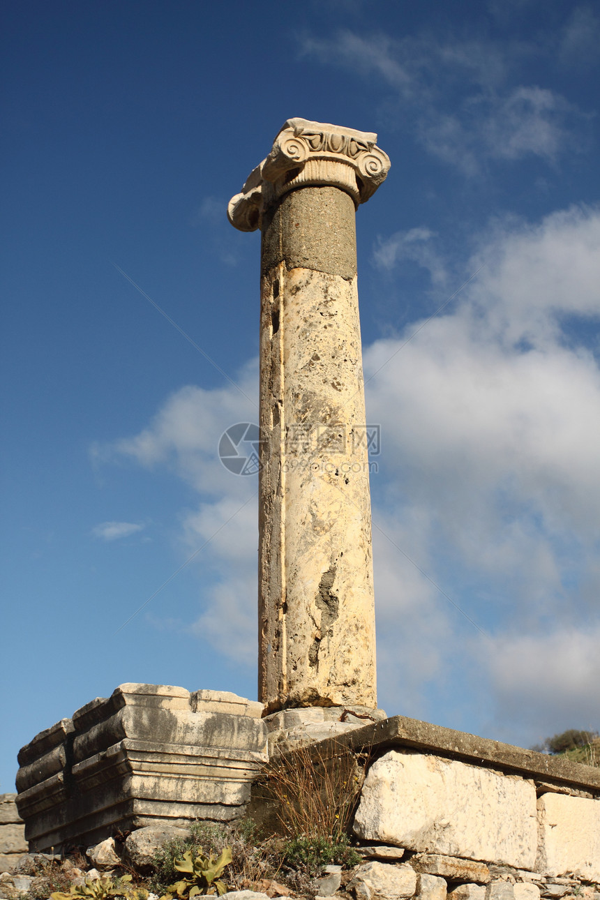 古代柱体命令寺庙大理石天空建筑学雕塑柱子古董石头文化图片