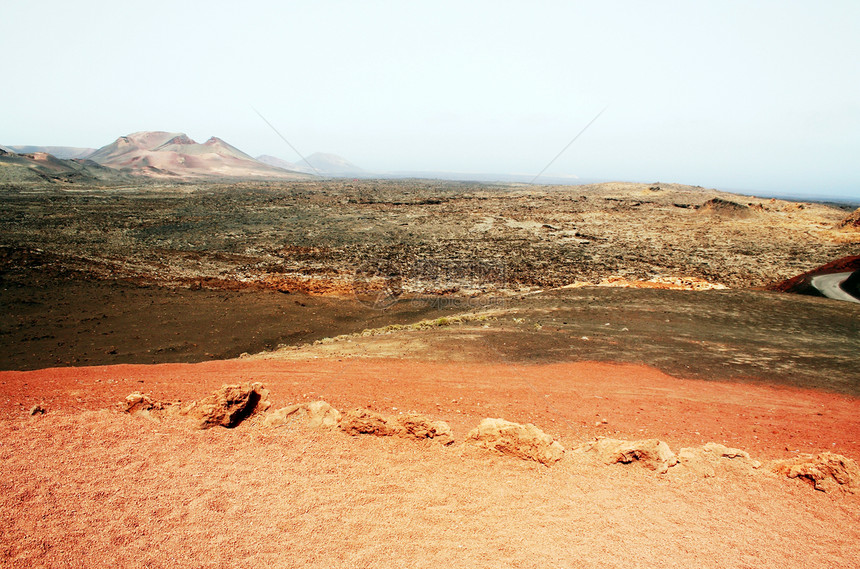 沙漠景观山脉地平线全景火山旅游海鸥石头指南村庄岩石图片