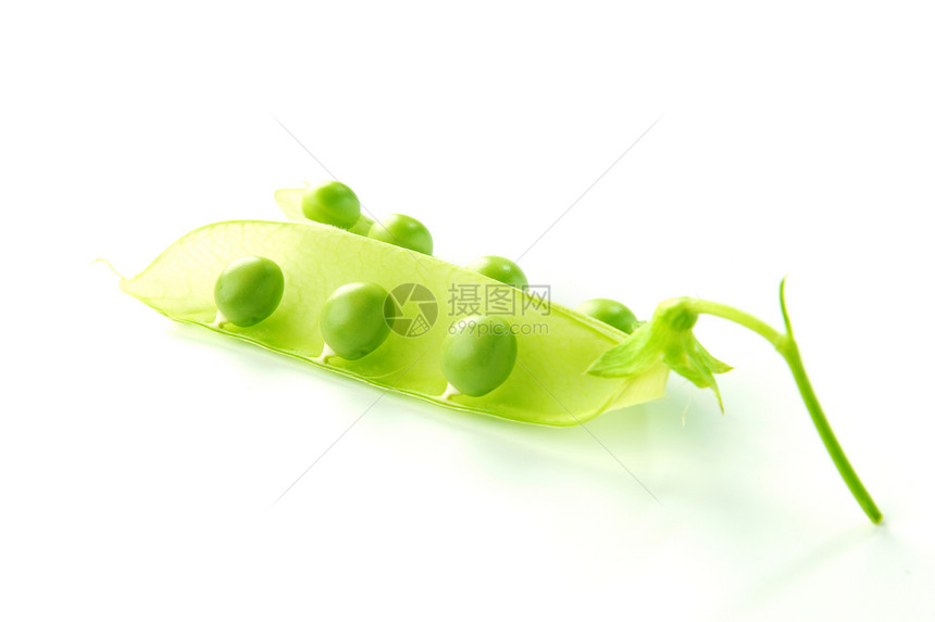 白上孤立的比亚食物粮食白色豆类绿色水果扣子宏观药品种子图片