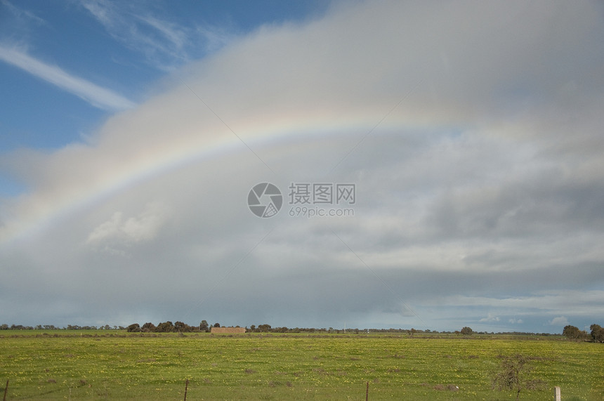 彩虹橙子风景图片