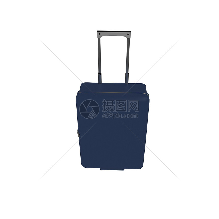 在白色背景上隔离的手提箱航班飞机场成套公文包工具安全边界飞机旅行冒险图片