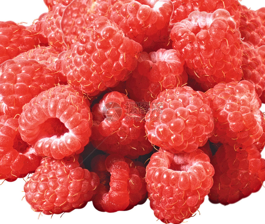 精选的新鲜采到的熟熟红草莓食物甜点覆盆子营养水平饮食活力红色水果图片