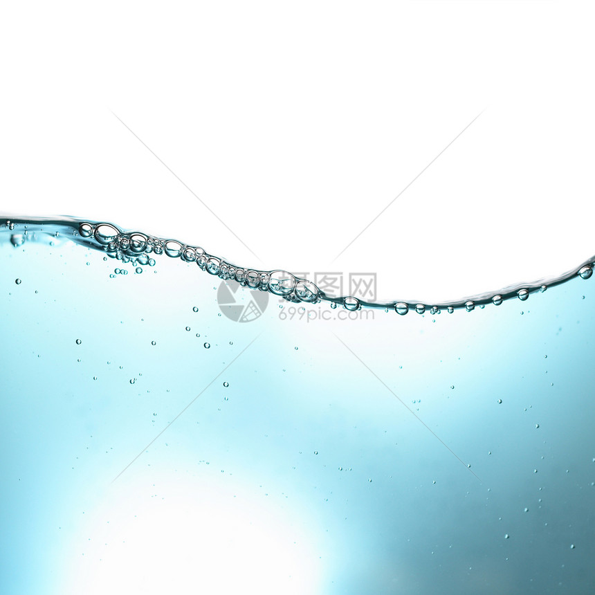 带泡沫的淡水宏观药品口渴墙纸波纹蓝色速度液体玻璃浴缸图片