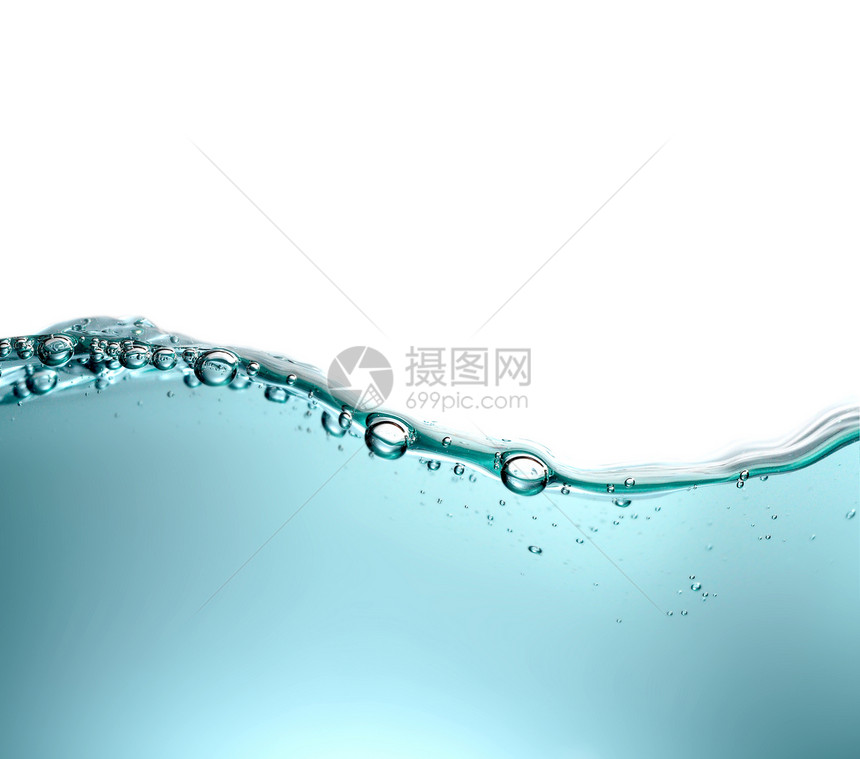 带泡沫的淡水速度摄影玻璃蓝色洁净口渴药品水滴气泡液体图片
