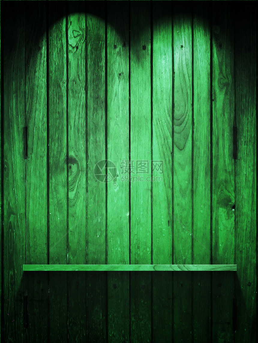 绿木板和架架图片