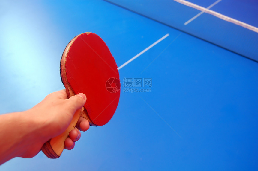 台式网球球拍红色桌子竞争挑战乒乓球游戏娱乐活动乒乓图片