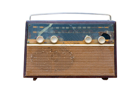 古代传统无线电台立体声频道车站乡愁收音机广播体积海浪电子产品纽扣背景图片