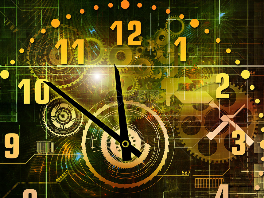 分形时间技术速度墙纸运动黑色几何学流动插图手表小时图片