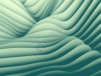松起的波浪设计模式波动溪流运动海浪流动绿色墙纸背景图片