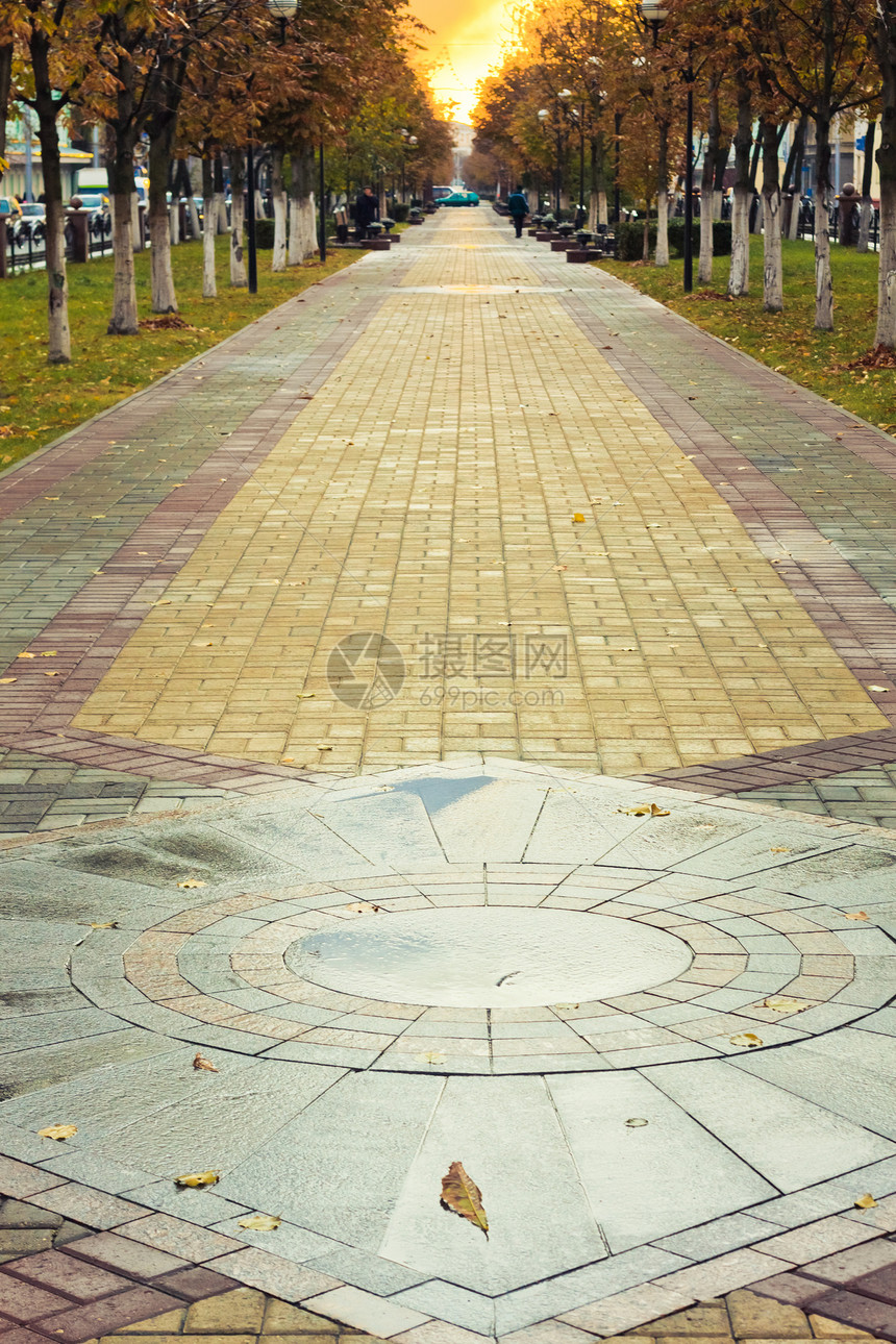 人行道材料鹅卵石公园街道花园花岗岩铺路小路正方形大街图片