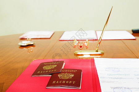 红色证书表 结婚登记表(婚姻登记表)背景
