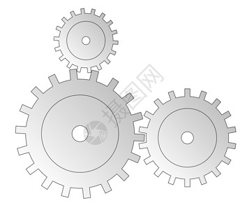 灰色调顺序齿轮程序菜单车轮技术架子插图方法工程背景图片