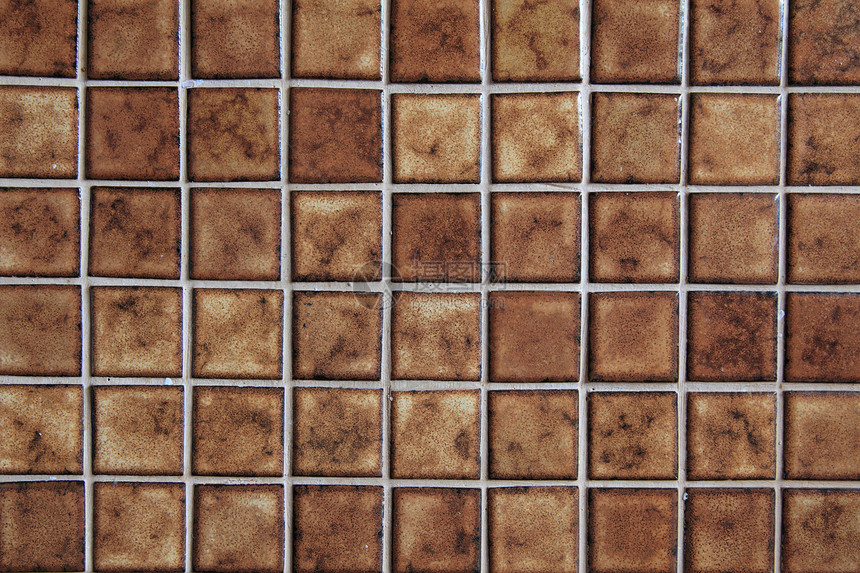 平铺背景水平棕色赋格曲瓷砖材料质感效果图片