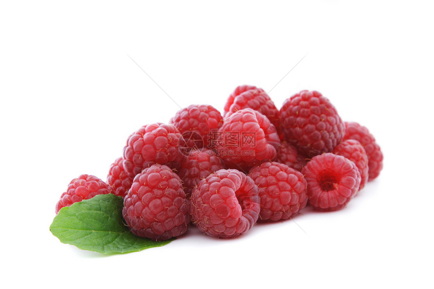 草莓覆盆子水果营养食物健康白色维生素饮食图片