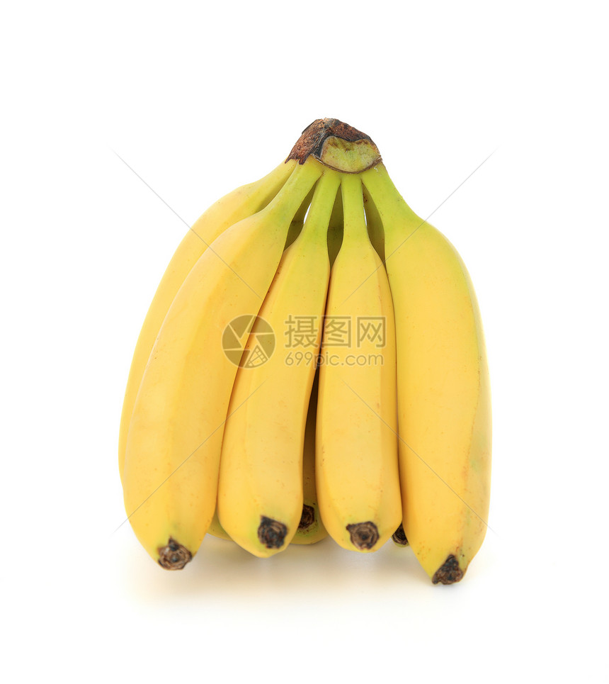 香蕉水果营养健康食物维生素饮食白色图片