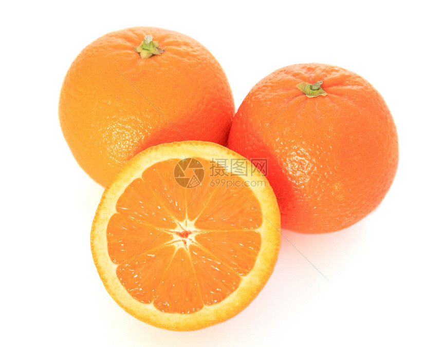 橙子橙汁营养食物饮食维生素白色水果图片